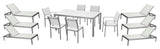 David 13-Piece Patio Set, White