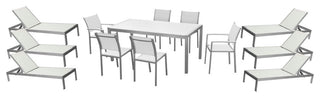David 13-Piece Patio Set, White