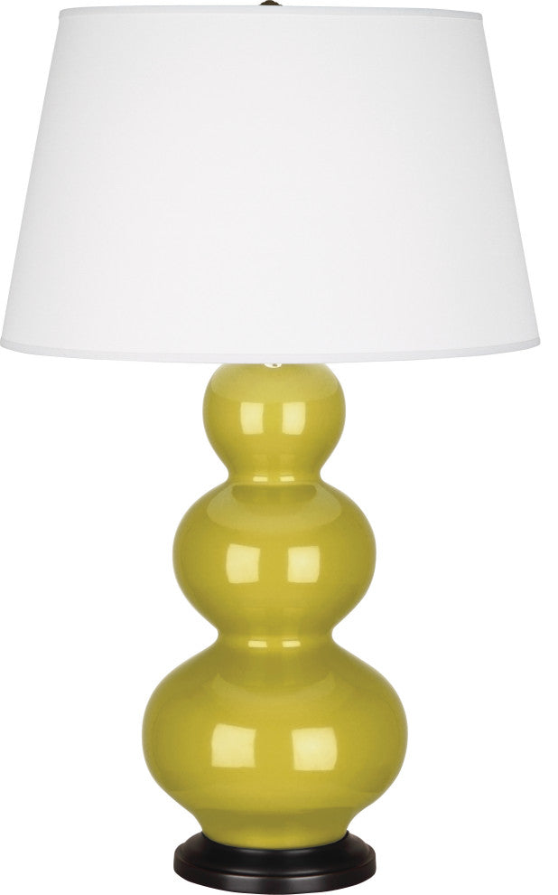 Triple Gourd Table Lamp, Citron