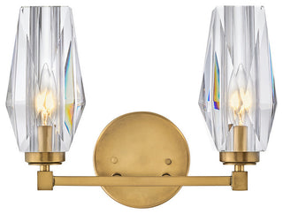 Ana Two Light Vanity in Heritage Brass