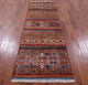 2' 9" X 8' 6" Runner Khorjin Super Kazak Handmade Wool Rug Q11242