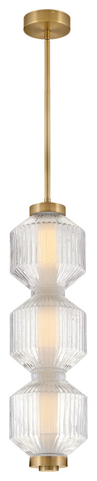 Fredrick Ramond Reign Small Led Convertible Pendant, Lacquered Brass