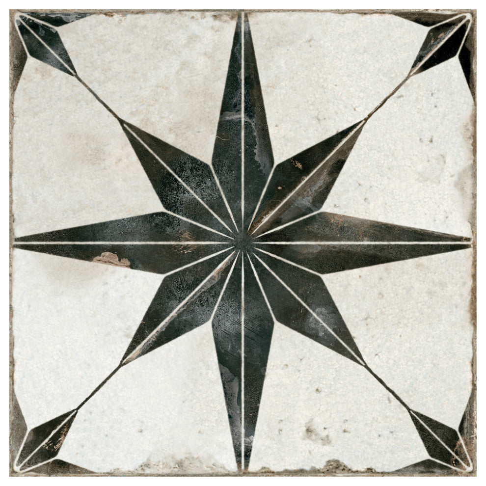 Kings Star North Nero Ceramic Floor and Wall Tile Sample