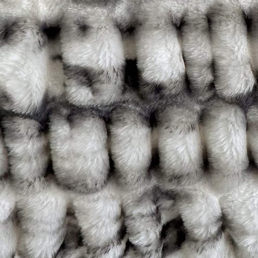 Plutus Off White Sherpa Faux Fur Luxury Throw Pillow, Off White, 24" x 24"