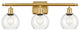 Innovations 516-3W-SG-G122-6-LED 3 Light Bath Vanity Light, Satin Gold