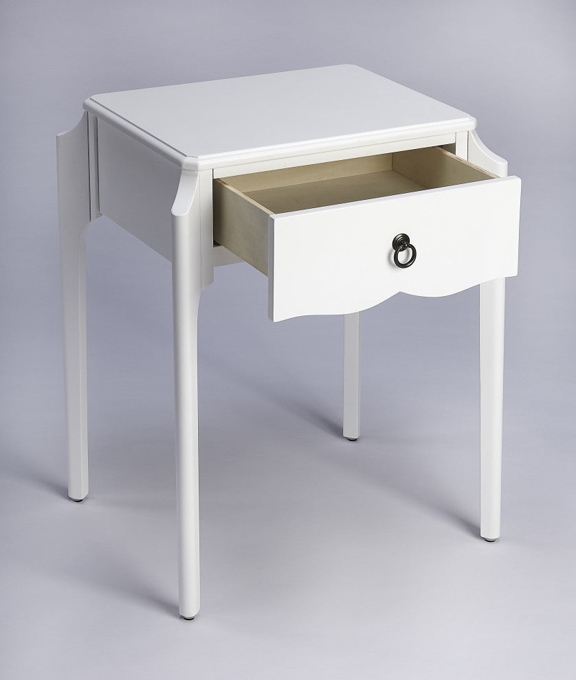 Butler Wilshire Glossy White Nightstand