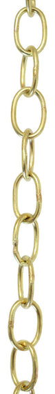 RCH Hardware Brass Loop Chandelier Chain, Various Finishes, Acid Dipped, W18
