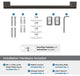 Amerock Blackrock Contemporary Towel Bar, Oil Rubbed Bronze, 18" Center-to-Cente