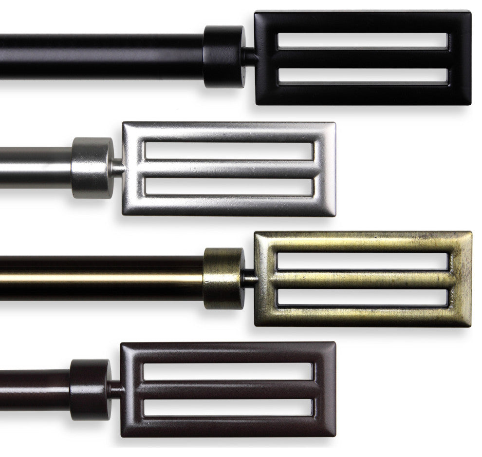 Mabel 13/16" dia. Curtain Rod, Cocoa, 18-28"