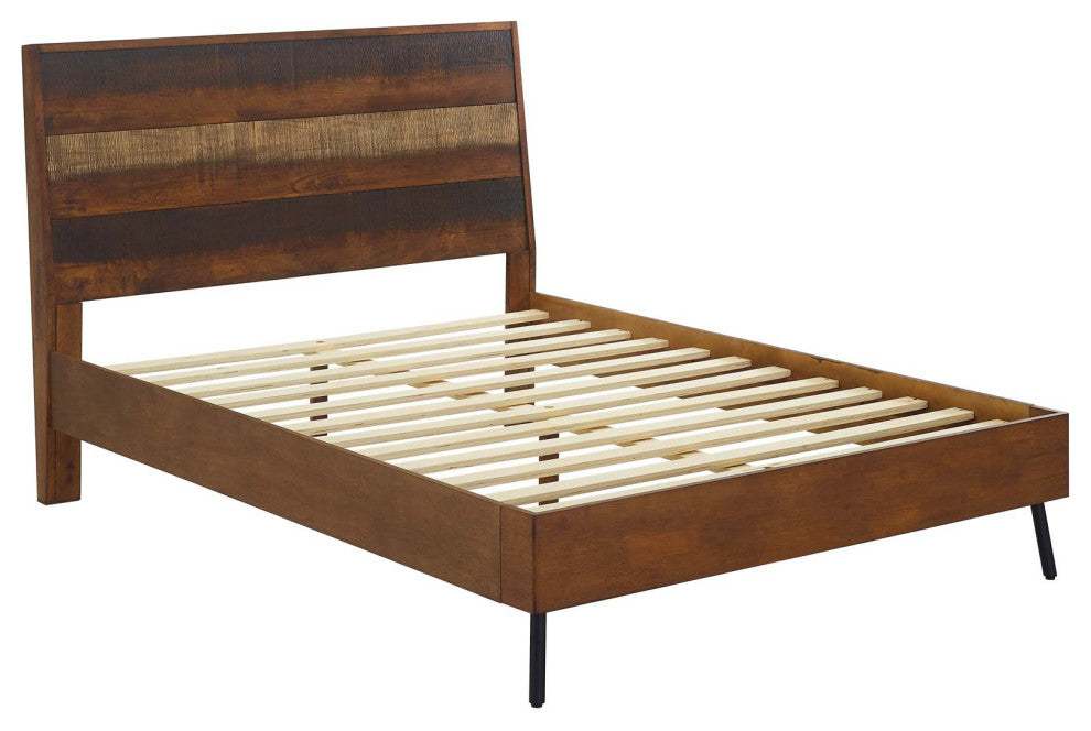 Arwen Queen Rustic Wood Bed