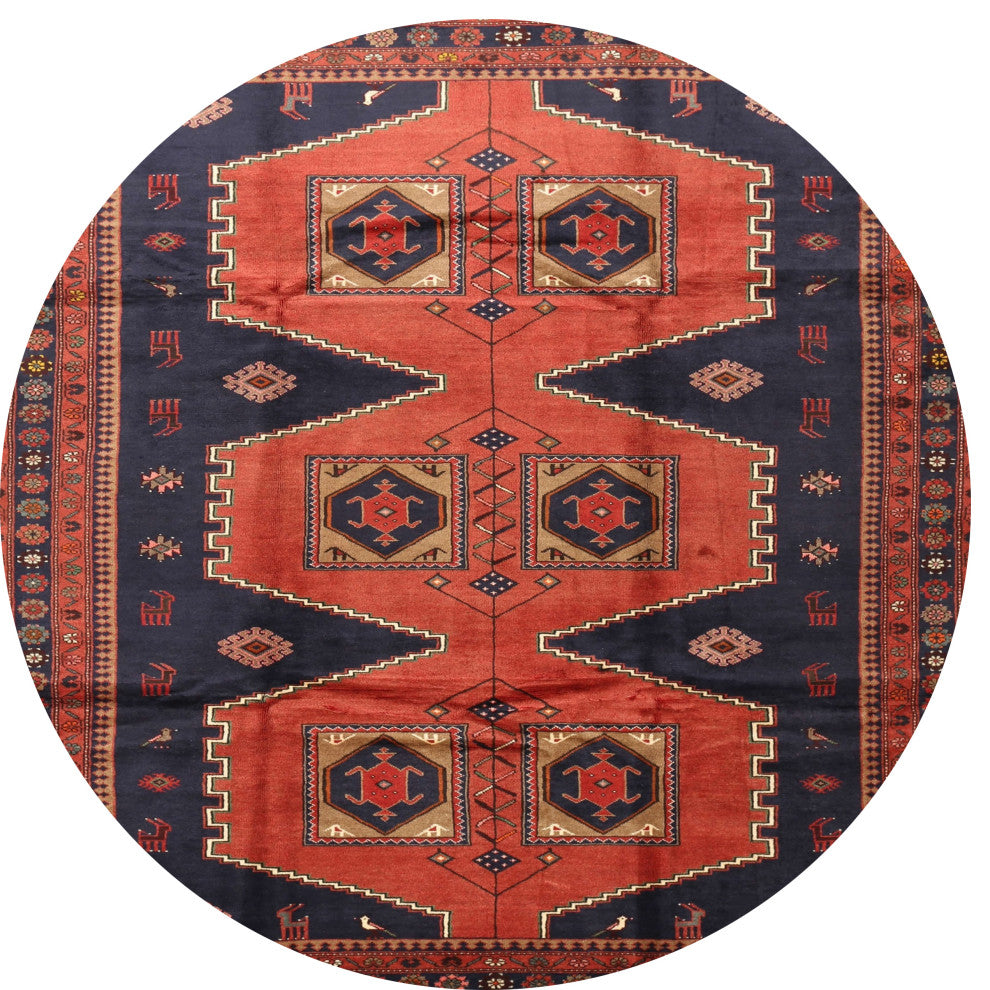 Ahgly Company Indoor Round Traditional Area Rugs, 4' Round