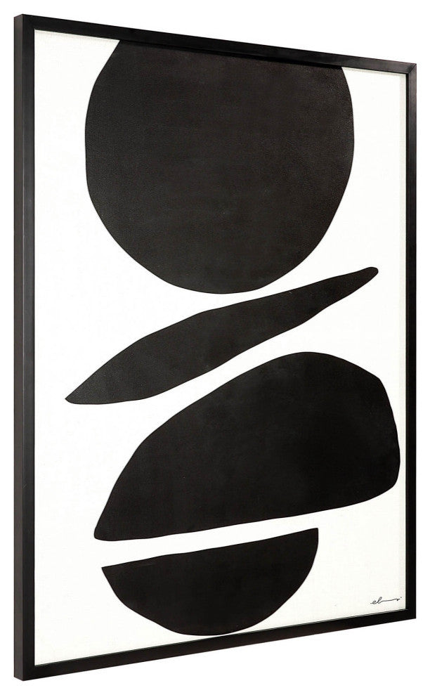 Cercola Canvas Wall Art with Black Frame