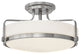 Hinkley Harper Large Semi-Flush Mount, Brushed Nickel