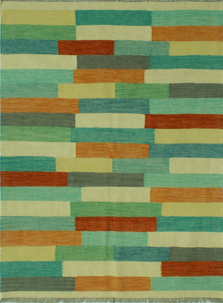 Winchester Kilim Zahrah Red/Gray Rug, 4'10x6'5