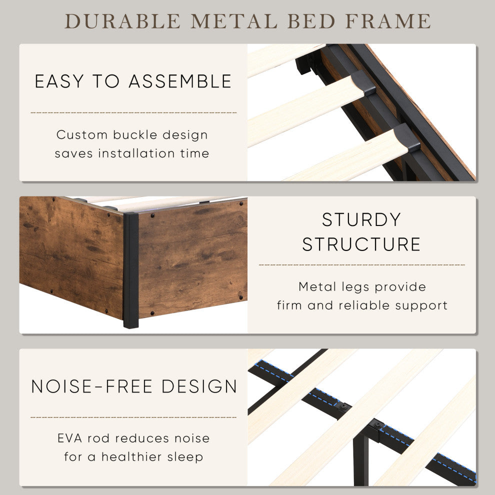 Gewnee Lift-up Storage Bed Frame