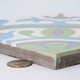 Baha Handmade Cement Tile, Green/Blue/Gray/ Sample