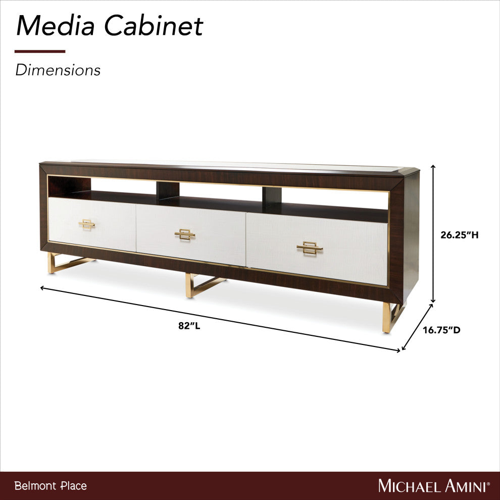 Belmont Place Media Cabinet Espresso