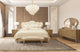 Villa Cherie Queen Channel Tufted Velvet Bed - Caramel