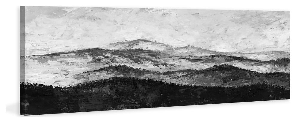 "Warped Horizon" Painting Print on Wrapped Canvas, 60x20