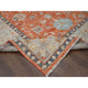 Rust Red Hand Knotted Oushak Design Extra Soft Wool Oriental Rug, 8'10"x11'10"