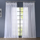 Signature Double Wide White Sheer Curtain Single Panel, 100"x120"
