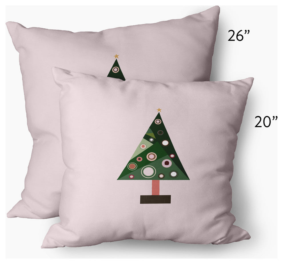 Crazy Christmas Decorative Throw Pillow, Pink, 14"x20"