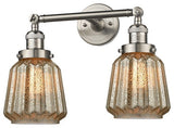 Innovations 2-Light Chatham Bathroom Fixture, Brushed Satin Nickel