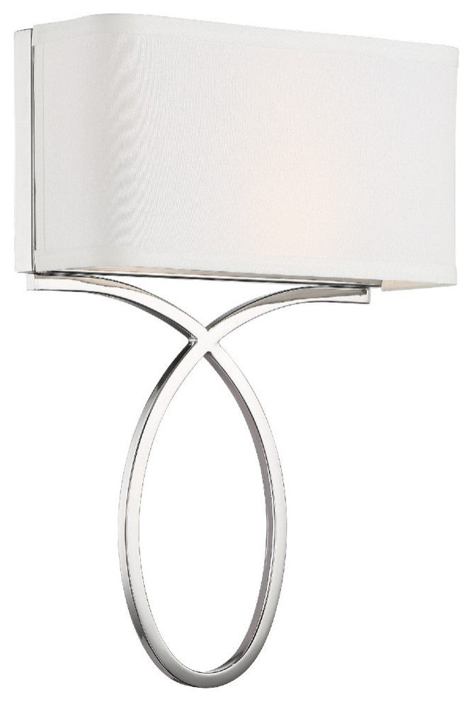 Brinkley 2 Light Wall Mount in Polished Nickel