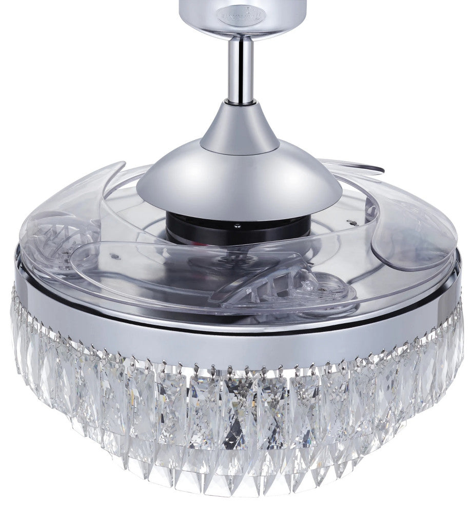 Fanaway Veil 48" Ceiling Fan, Chrome