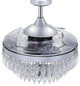 Fanaway Veil 48" Ceiling Fan, Chrome
