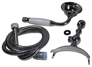 Handheld Telephone Shower Head Set With 58in Flex Hose Chrome