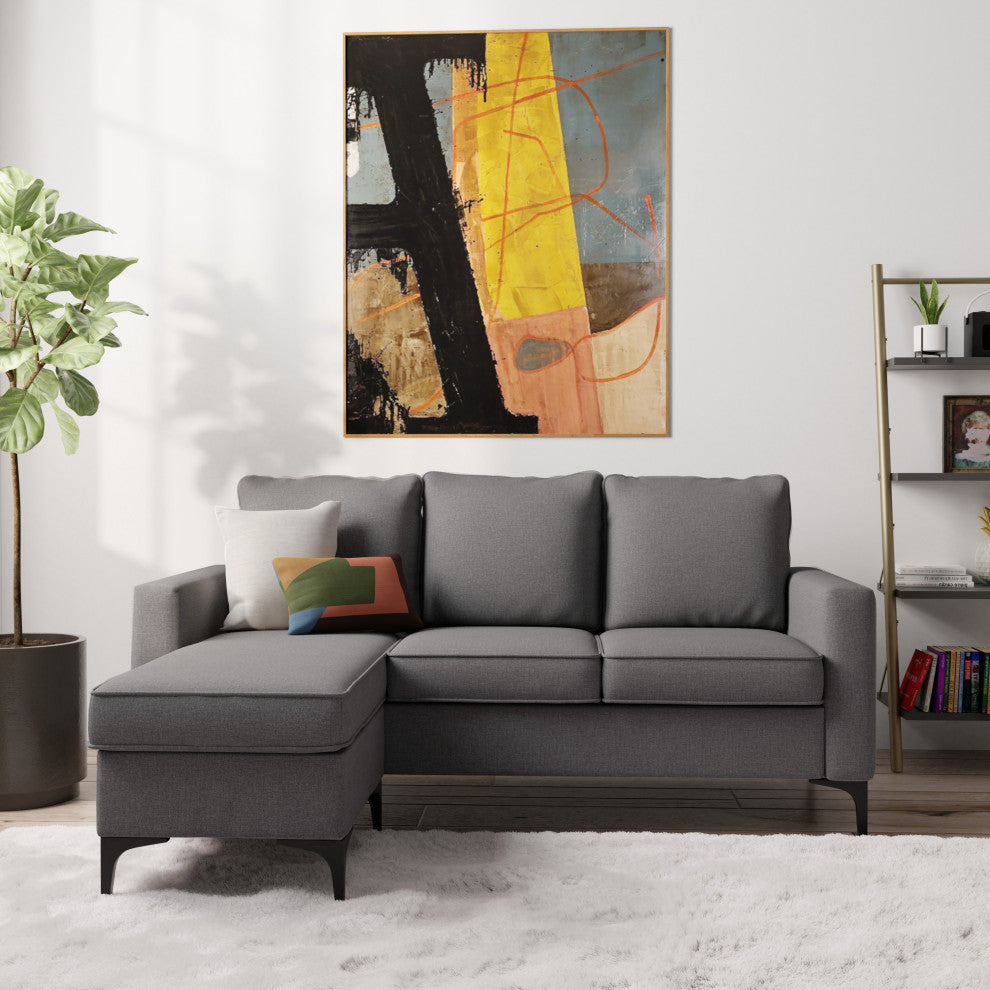 Hillsdale Alamay Upholstered Reversable Sectional Chaise
