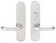 Munich Lever, Tubular Passage With Privacy Bolt, RH, Satin Stainless Steel
