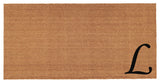 Home and More Urban Chic Monogram Doormat, Letter L