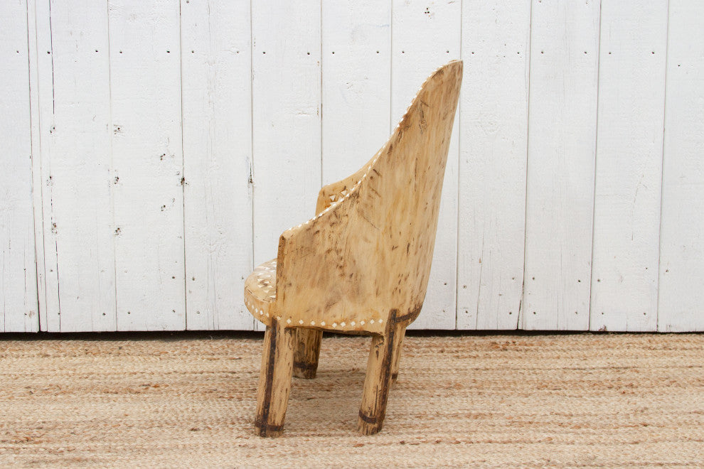 Antique Mother of Pearl Inlay Naga Chair