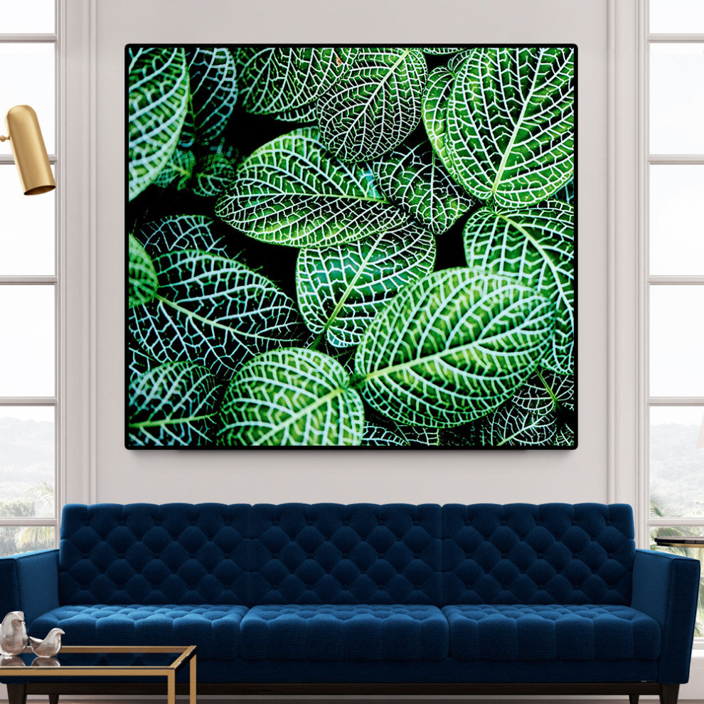 "Leaf IX" Oversized Framed Canvas, 45. x 45"