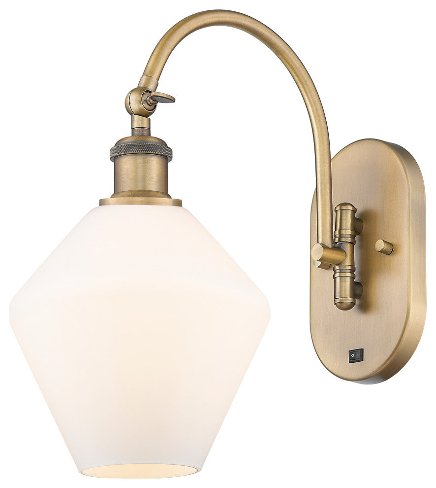 Innovations 518-1W-BB-G651-8-LED 1-Light Sconce, Brushed Brass