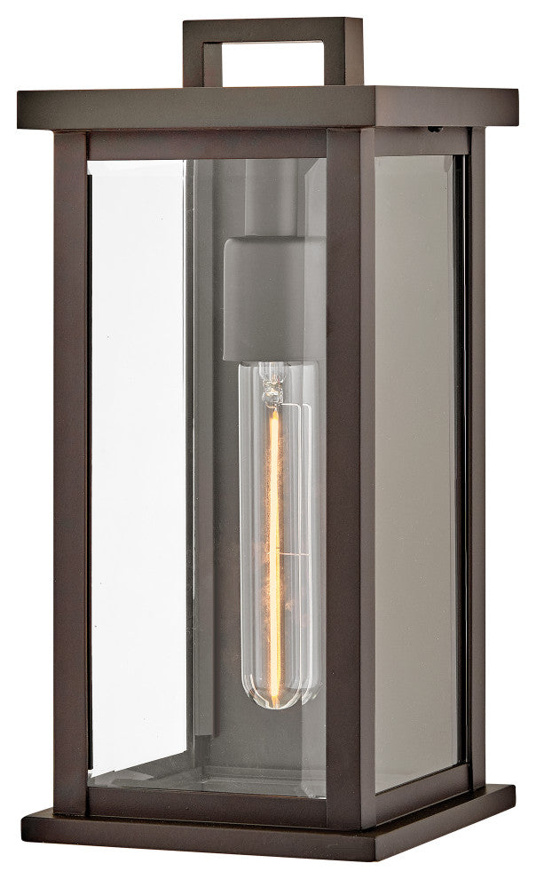 Hinkley Weymouth Wall Mount Lantern, Oil Rubbed Bronze, Extra Small
