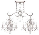 Serafina Island Chandelier, Brushed Nickel