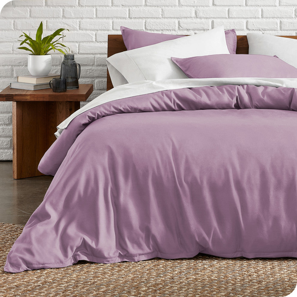 Bare Home Microfiber Duvet Cover & Sham Set, Lavender, King