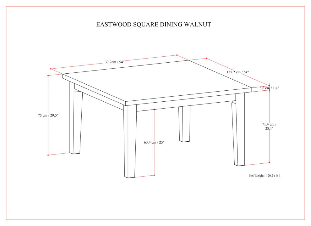 Lowell/Eastwood 5-Piece Dining Set, Charcoal Gray