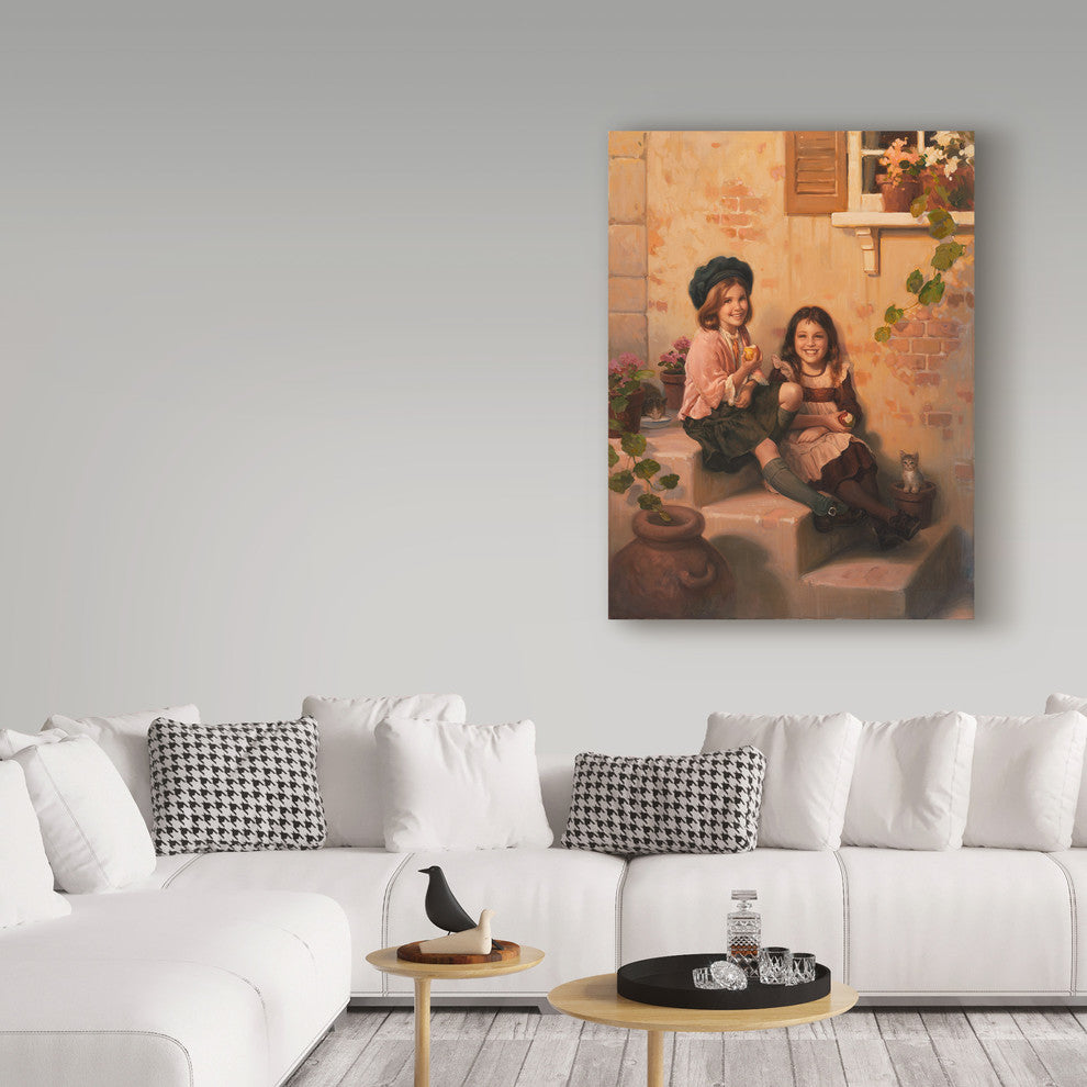 Alan Murray 'Children' Canvas Art