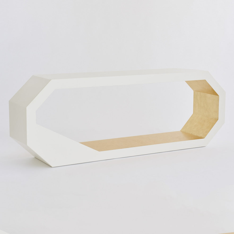 Facet Console, Gold Leaf