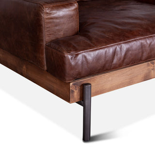 Chiavari Leather Arm Chair, Geisha Brown