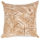 Visions IV Bambara Indoor/Outdoor Pillow, Biscotti, 20"x20"