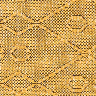 Aliana Transitional Geometric Gold Indoor Rectangle Area Rug 8x10