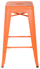 Highland Commercial Grade Barstool, Frosted Orange (Set of 4)