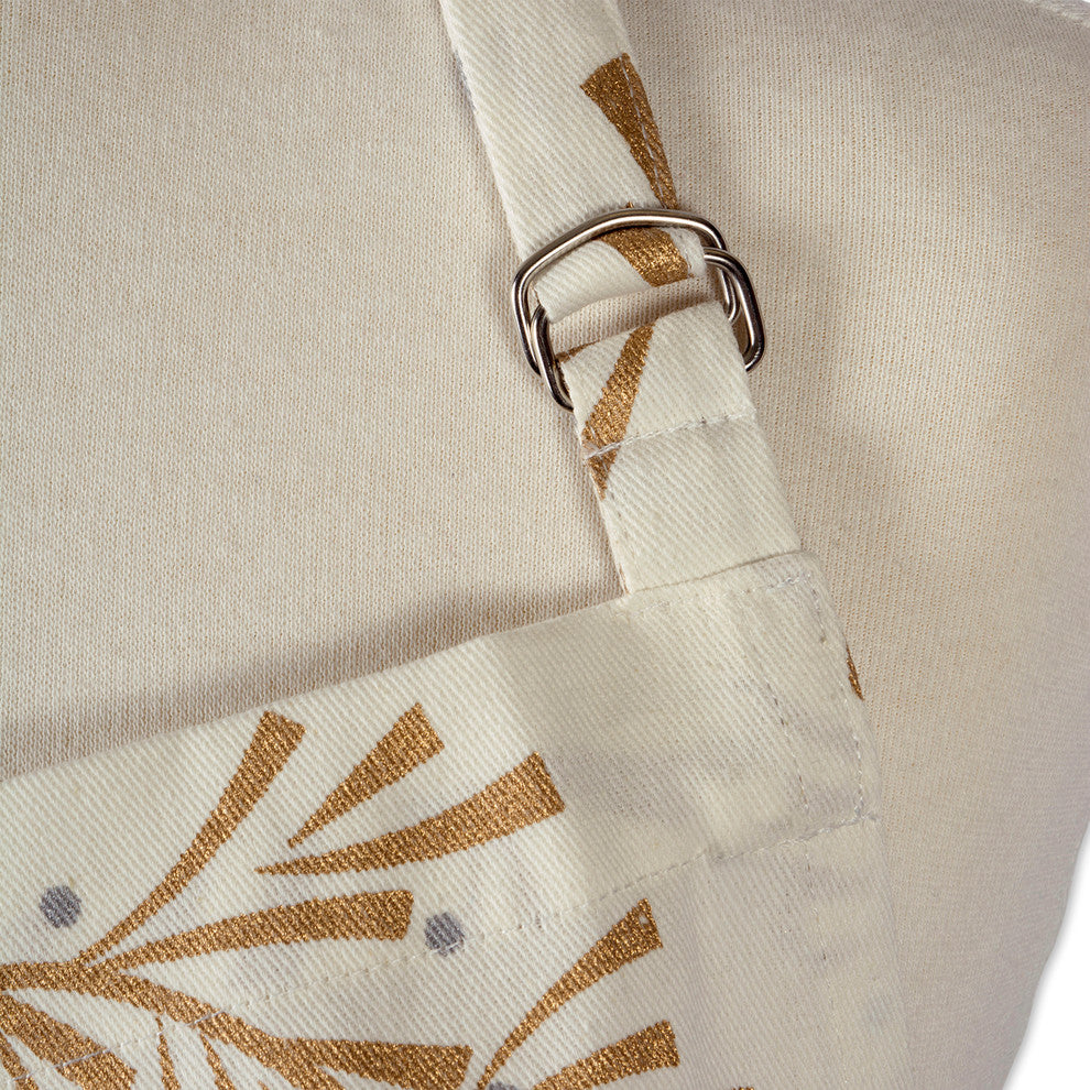 DII Metallic Holly Leaves Chef Apron
