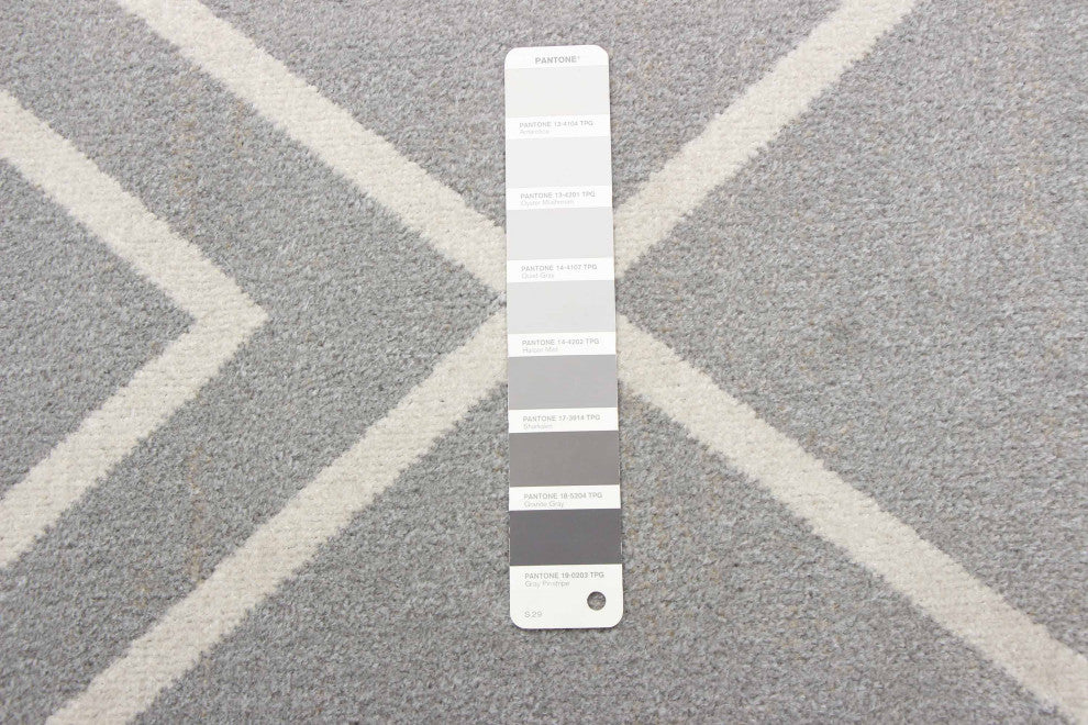 Aqua Kenza Area Rug, Gray, 6'x9'