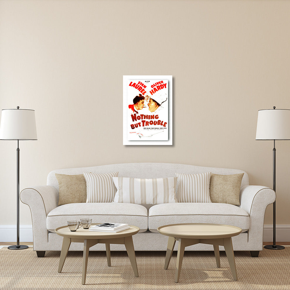 Laurel and Hardy, Nothing But Trouble, 1944, 26x36